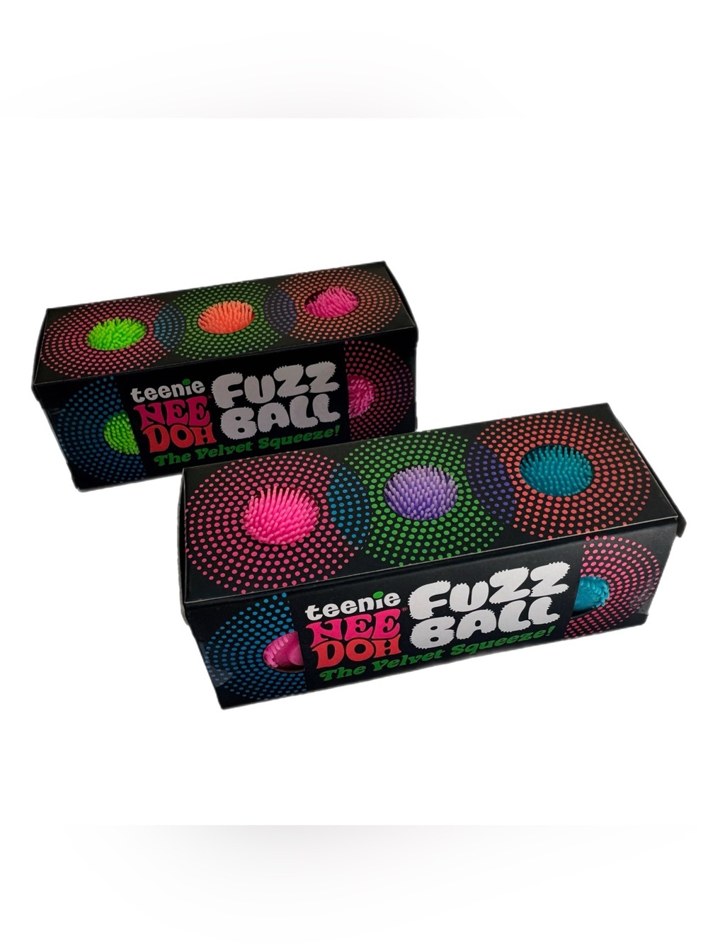 Teenie Nee Doh Fuzz Ball Kids Toy - Pink, Purple, Teal